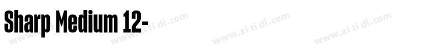 Sharp Medium 12字体转换 Sharp Medium 12字体转换